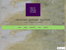 Tablet Screenshot of creatingconsentculture.org